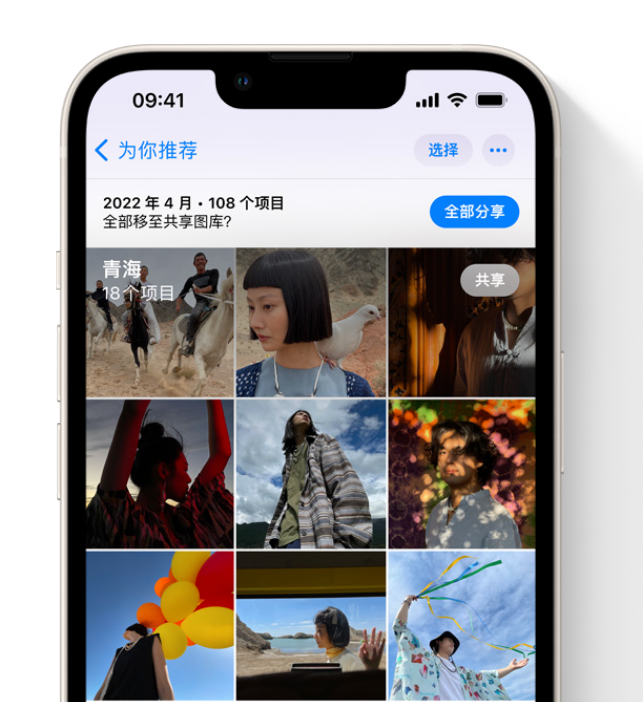 甘南苹果维修网点分享在 iPhone 上使用共享图库 