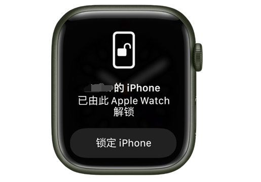 甘南苹果手机维修分享用 AppleWatch 解锁配备面容 ID 的 iPhone方法 